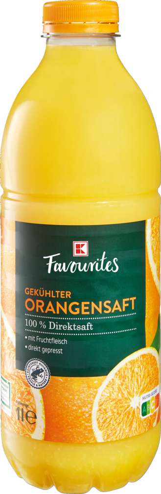 Abbildung des Sortimentsartikels K-Favourites Direktsaft Orange 1,0l