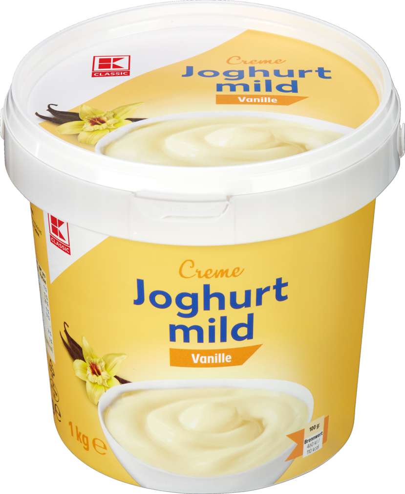 Abbildung des Sortimentsartikels K-Classic Joghurt Vanille 5% Fett 1000g