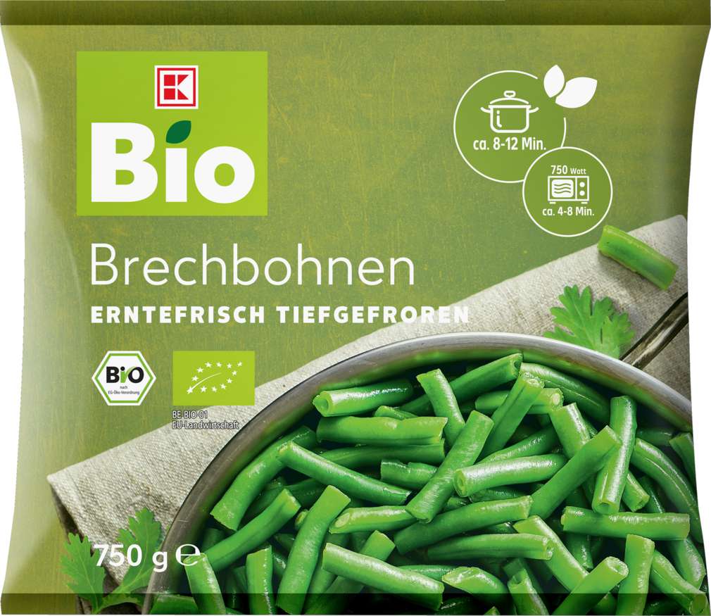 Abbildung des Sortimentsartikels K-Bio Brechbohnen 750g