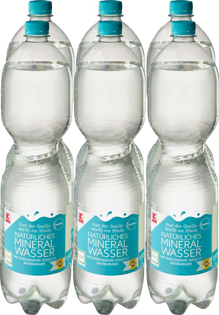 Abbildung des Sortimentsartikels K-Classic Mineralwasser medium 6x1,5l