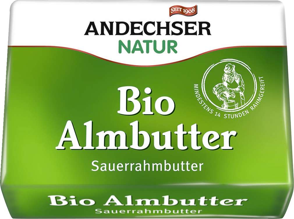 Abbildung des Sortimentsartikels Andechser Natur Bio Almbutter 250g