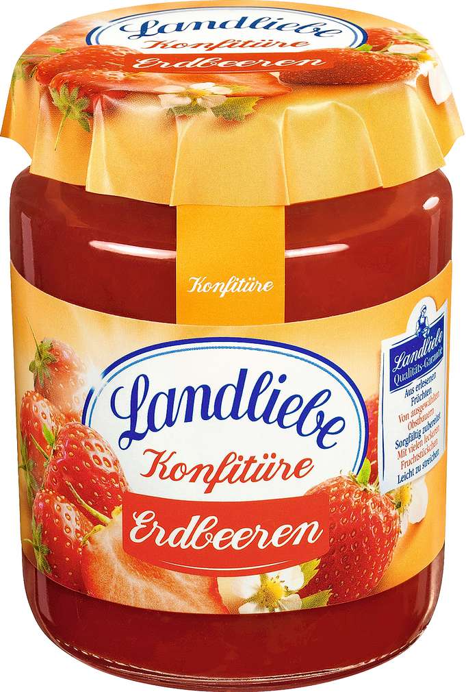 Abbildung des Sortimentsartikels Landliebe Konfitüre Erdbeeren 200g