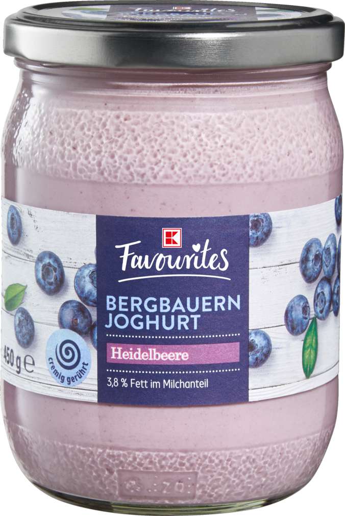 Abbildung des Sortimentsartikels K-Favourites Fruchtjoghurt Heidelbeere 450g