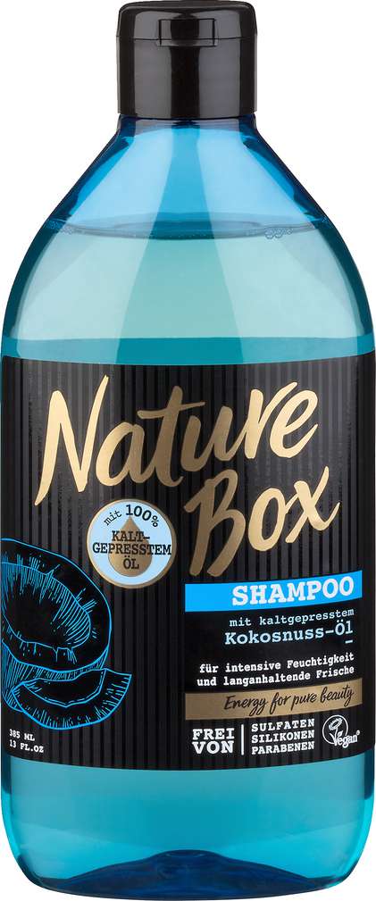 Abbildung des Sortimentsartikels Nature Box Shampoo Kokosnuss-Öl 385ml
