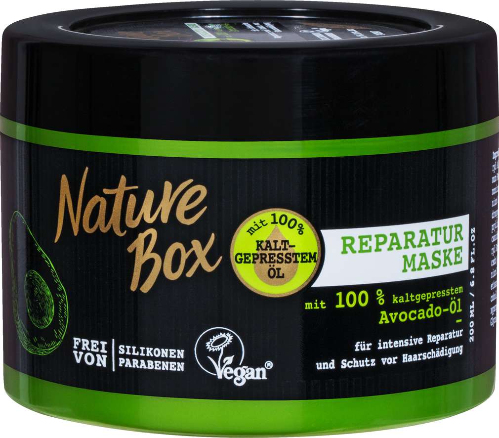 Abbildung des Sortimentsartikels Nature Box Reparatur Maske Avocado 200ml