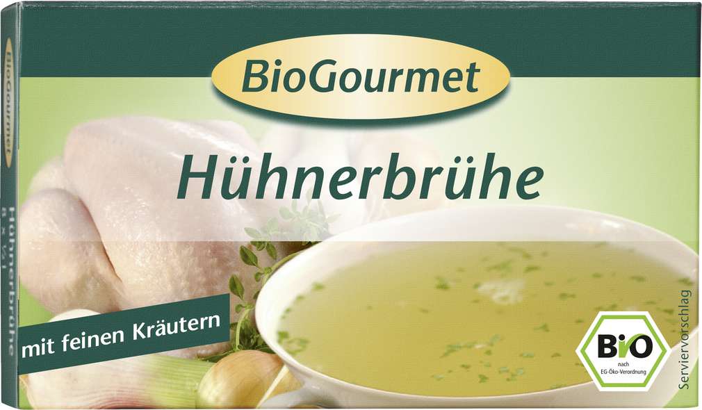 Abbildung des Sortimentsartikels BioGourmet BioGourmet Bio-Brühe mit Huhn 88g