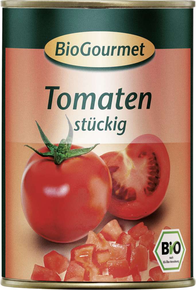 Abbildung des Sortimentsartikels BioGourmet Bio-Tomaten stückig 400g