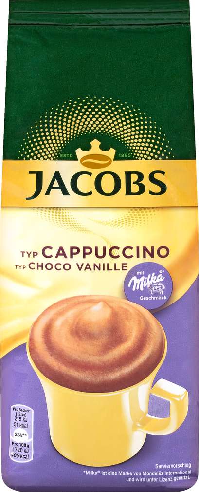 Abbildung des Sortimentsartikels Jacobs Momente Choco Cappuccino Vanille 500g