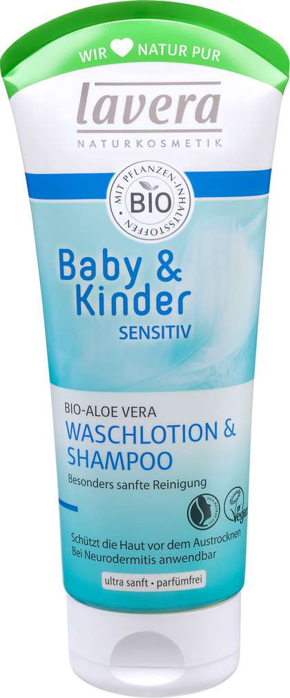 Abbildung des Sortimentsartikels Lavera Baby & Kinder Sensitiv Waschlotion & Shampoo 200ml