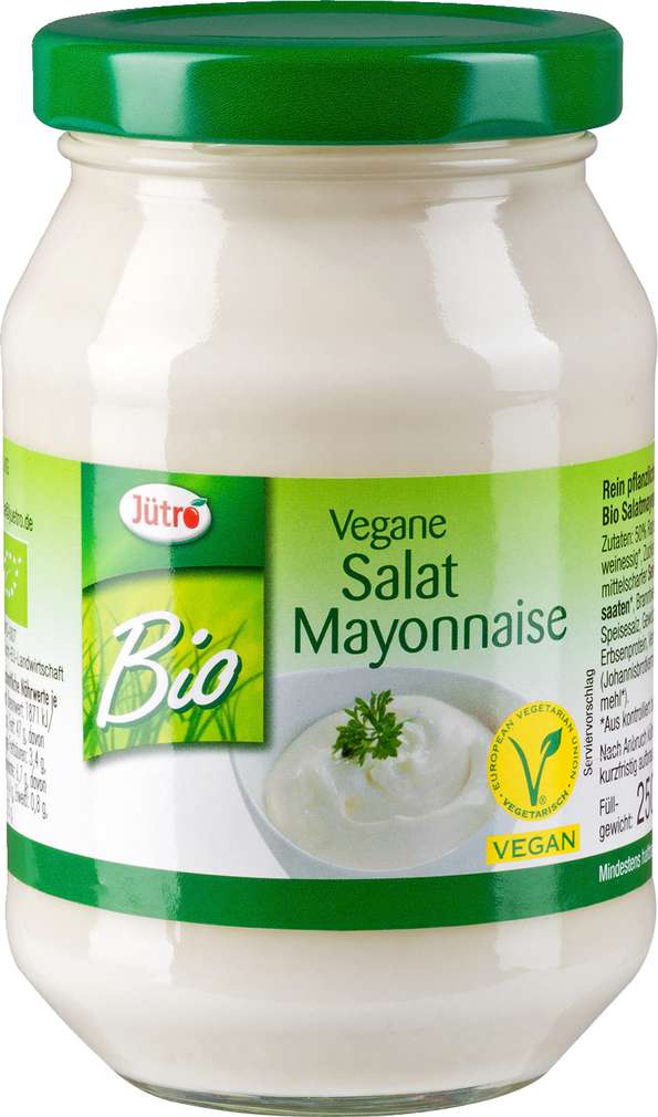 Abbildung des Sortimentsartikels Jütro Vegane Bio Salat Mayonnaise 250ml