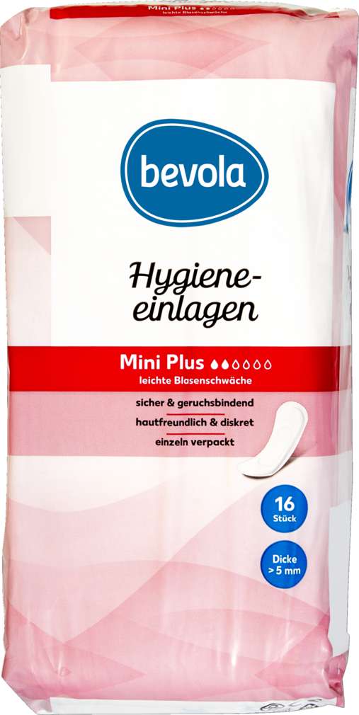 Abbildung des Sortimentsartikels Bevola Hygieneeinlagen Mini Plus 16 Stück