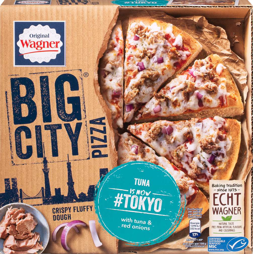 Abbildung des Sortimentsartikels Wagner Big City Pizza Tokyo 445g
