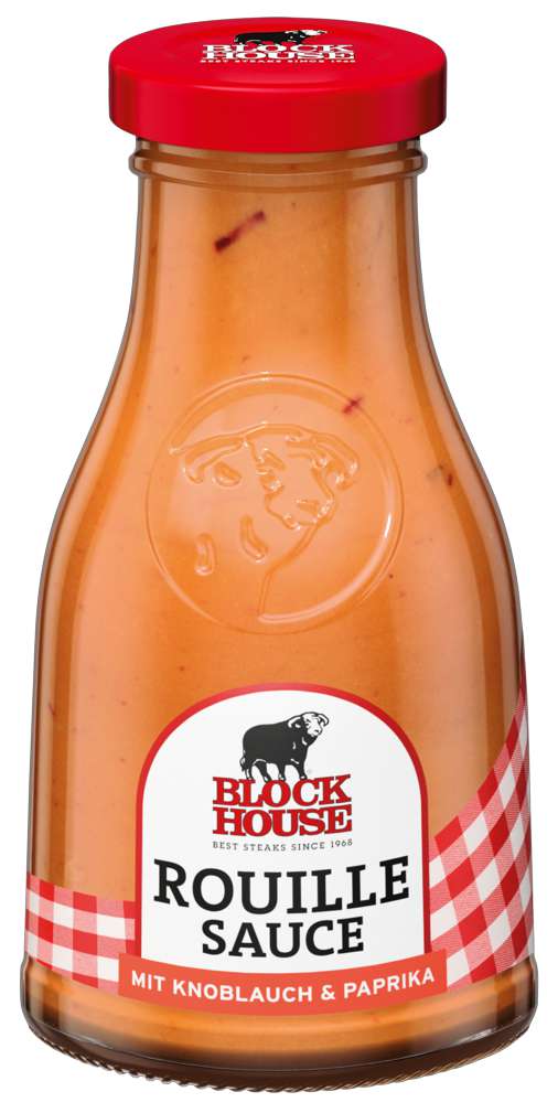 Abbildung des Sortimentsartikels Block House Rouille Sauce mit Knoblauch und Paprika 240ml