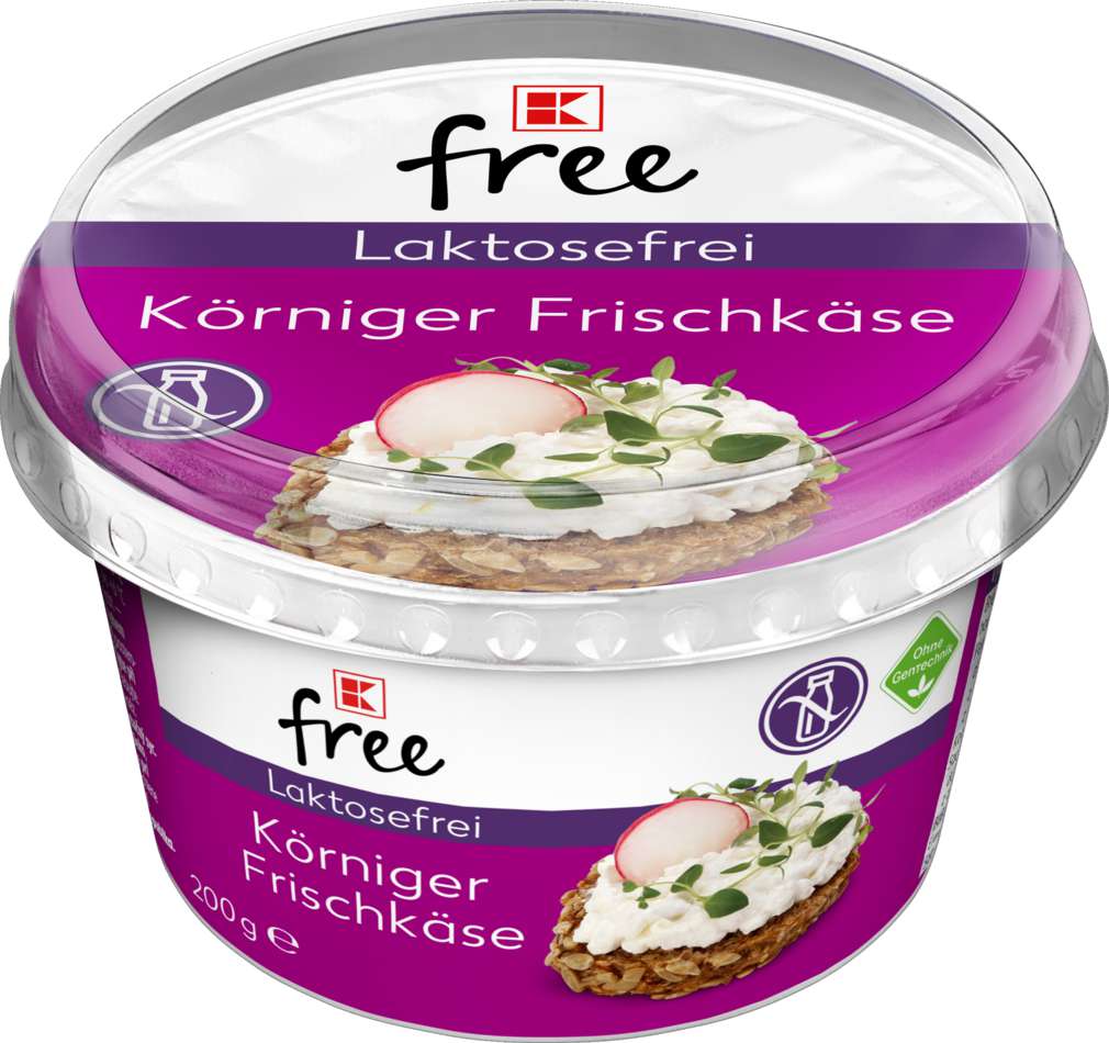 Abbildung des Sortimentsartikels K-Free Laktosefrei körniger Frischkäse 200g
