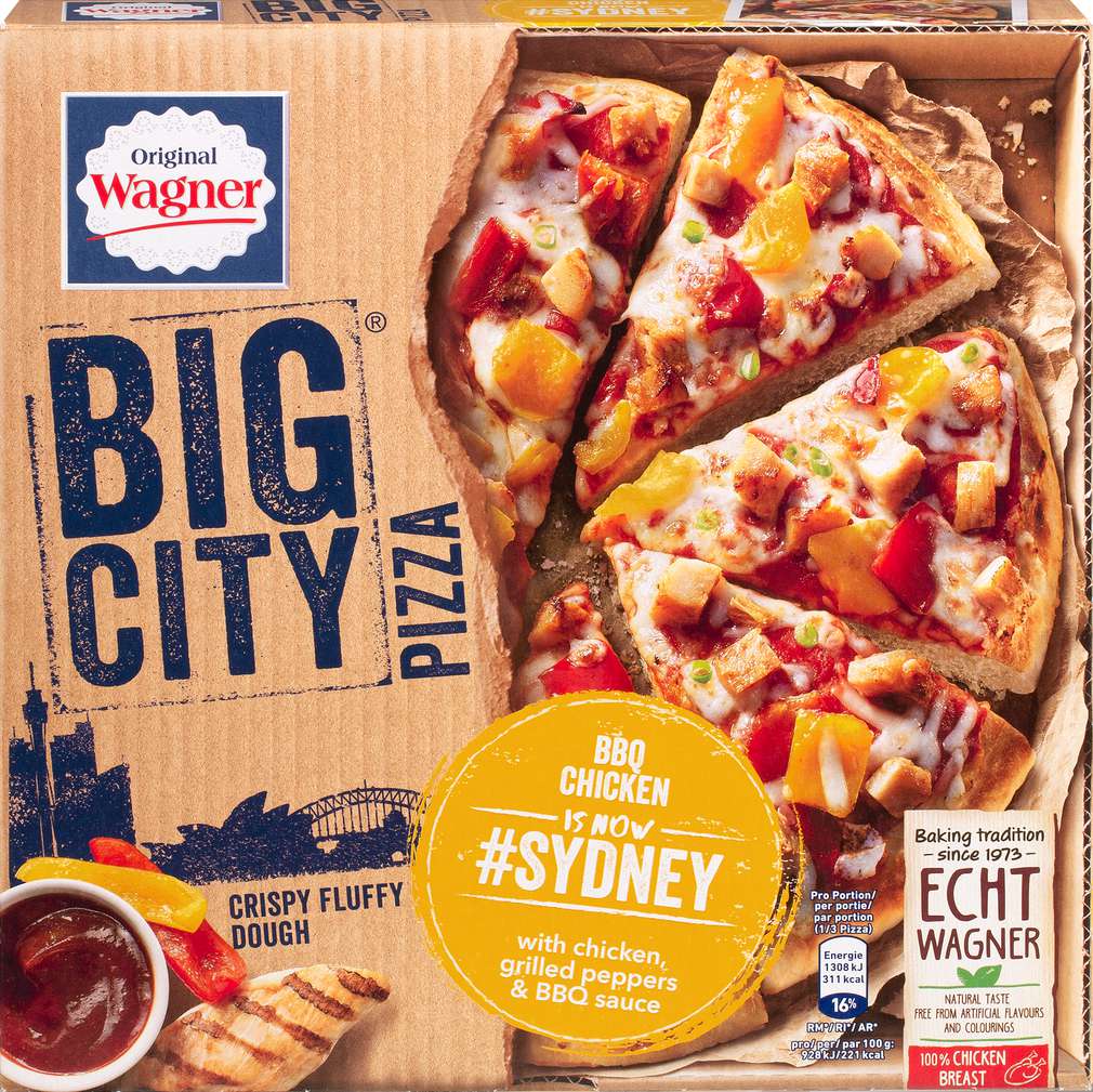 Abbildung des Sortimentsartikels Wagner Big City Pizza Sydney 425g