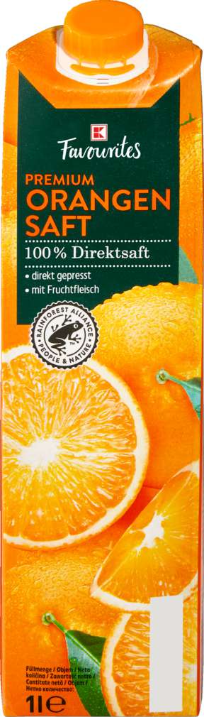 Abbildung des Sortimentsartikels K-Favourites Direktsaft Orange 1,0l