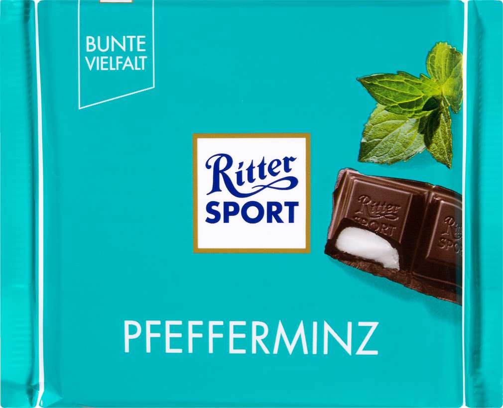 Abbildung des Sortimentsartikels Ritter Sport Pfefferminz Schokolade 100g
