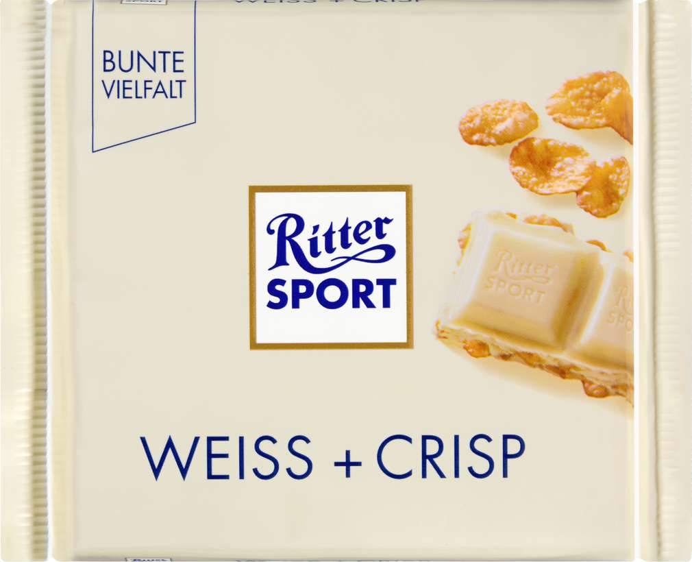 Abbildung des Sortimentsartikels Ritter Sport Weiss Crisp Schokolade 100g