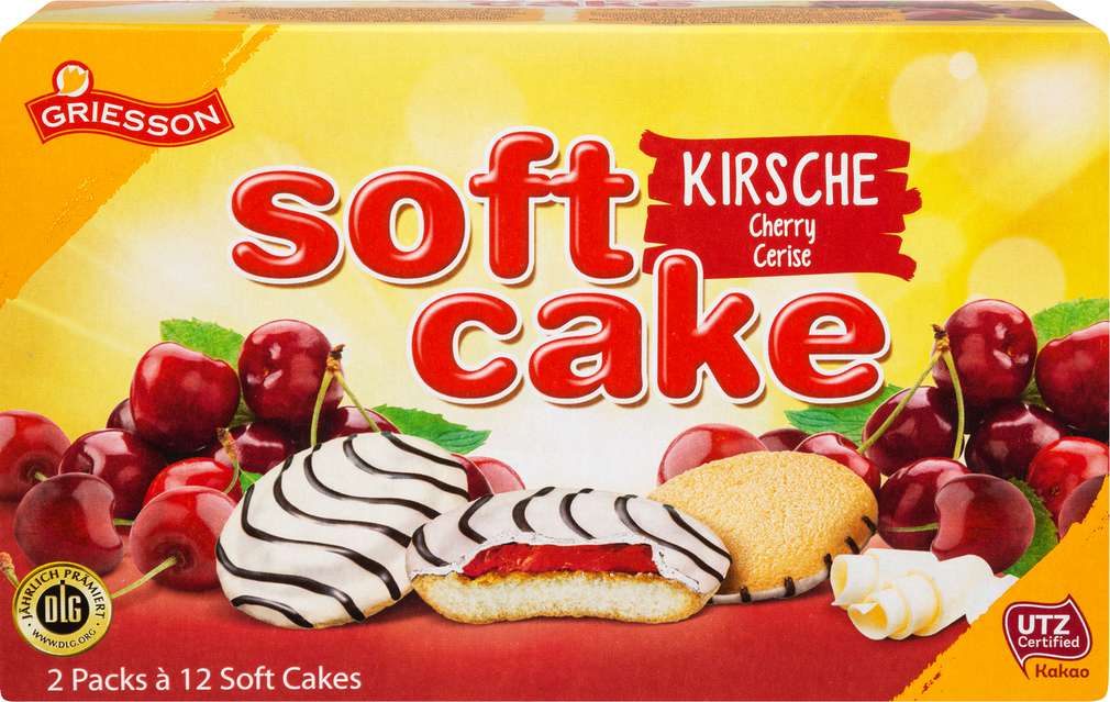 Abbildung des Sortimentsartikels Griesson Soft Cake Kirsch 300g