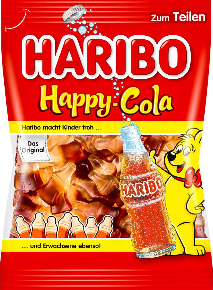 Abbildung des Sortimentsartikels Haribo Happy Cola 200g