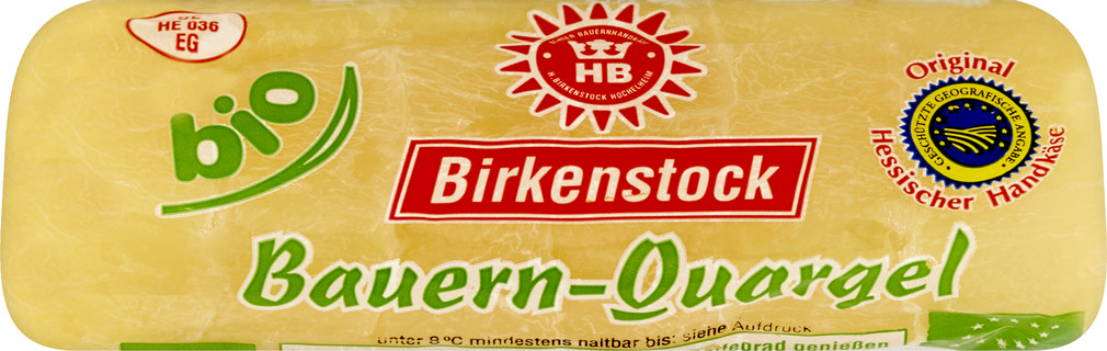 Abbildung des Sortimentsartikels Birkenstock Bio Bauern-Quargel 125g
