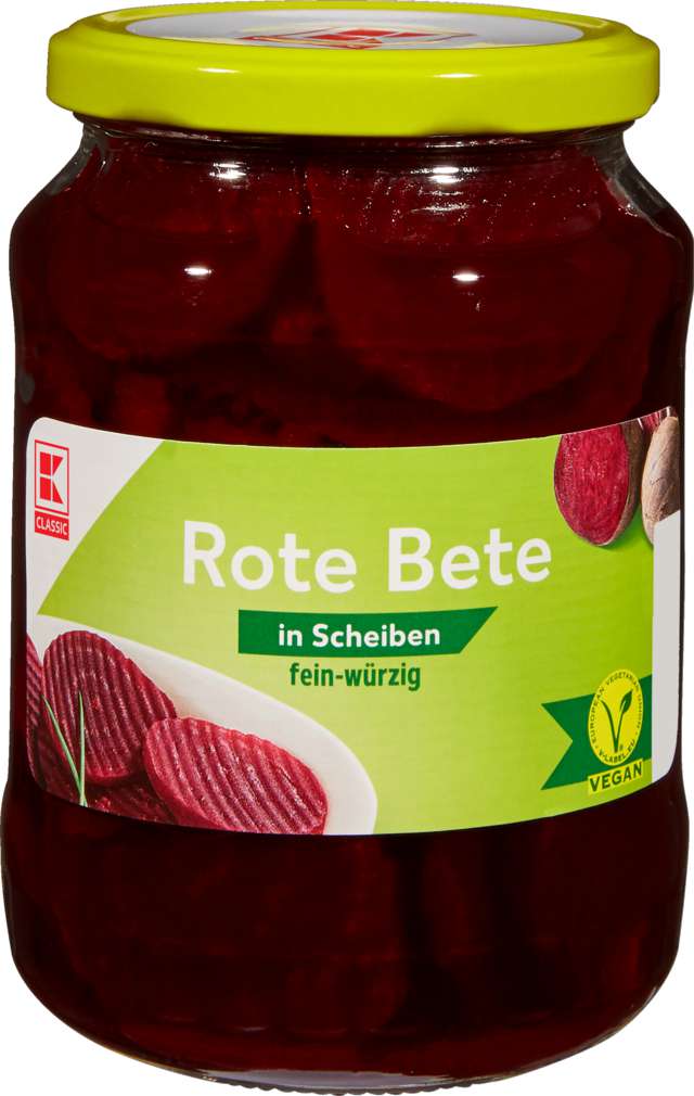 Abbildung des Sortimentsartikels K-Classic Rote Bete in Scheiben 670g