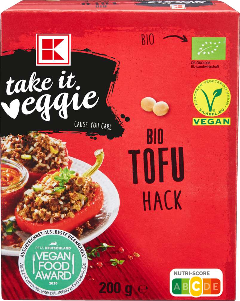 Abbildung des Sortimentsartikels K-Take it Veggie Bio Tofu Hack 200g