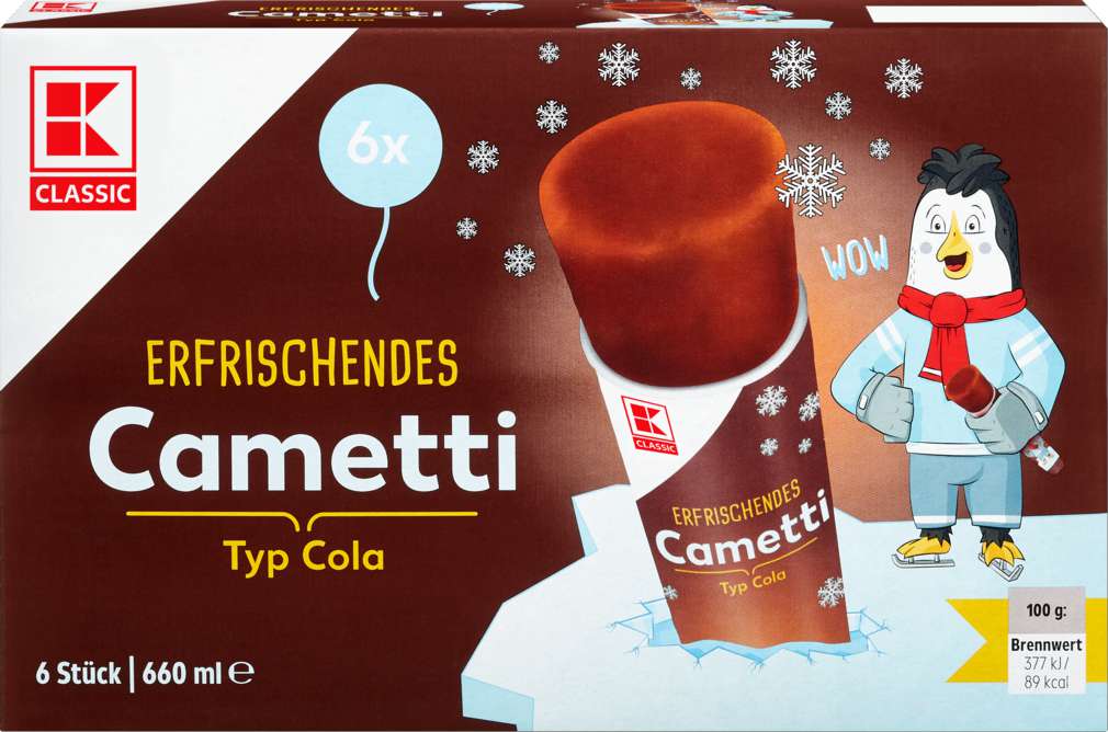 Abbildung des Sortimentsartikels K-Classic Cametti Cola 6x110ml