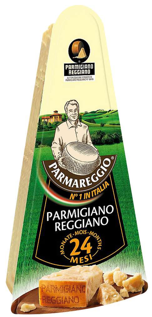 Abbildung des Sortimentsartikels Parmigiano Reggiano 24 Monate gereift 40% Fett i.Tr. 150g