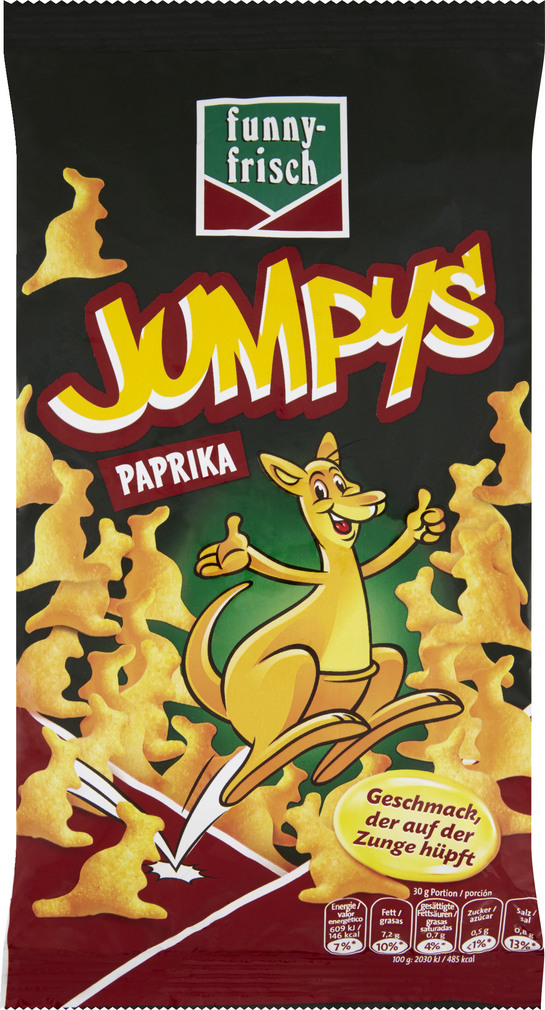 Abbildung des Sortimentsartikels Funny-Frisch Jumpys Paprika 75g