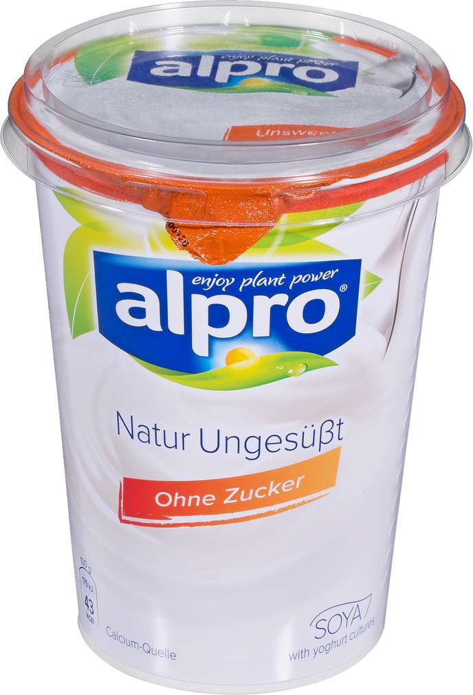 Abbildung des Sortimentsartikels Alpro Soja-Joghurtalternative natur ungesüßt 500g