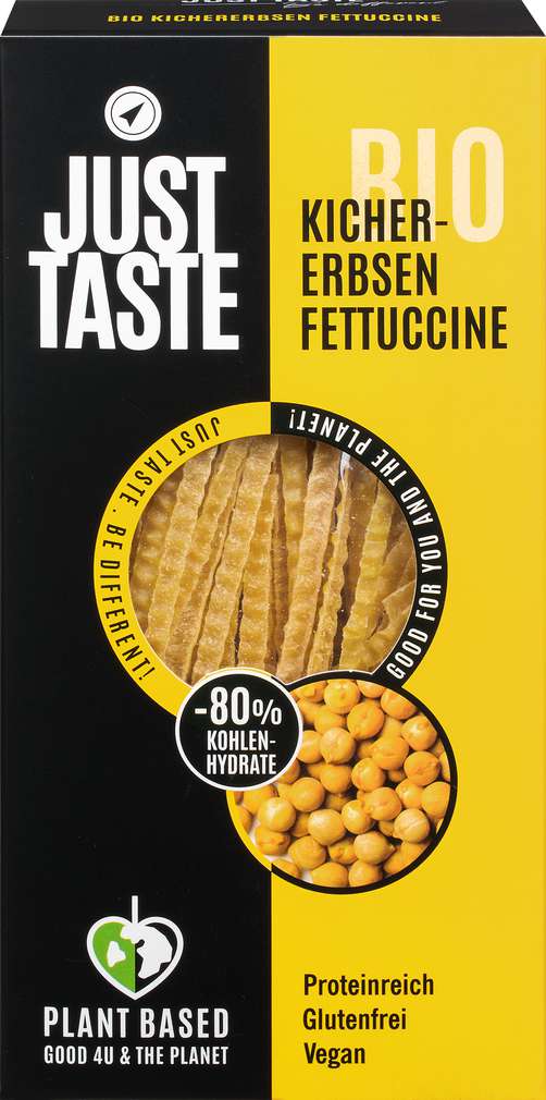 Abbildung des Sortimentsartikels Just Taste Bio vegane Kichererbsen Fettuccine 250g