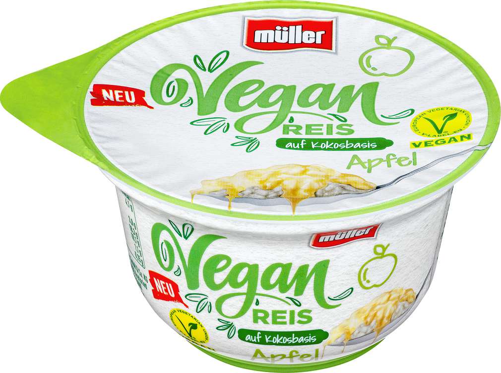 Abbildung des Sortimentsartikels Müller Reis vegan Apfel 180g