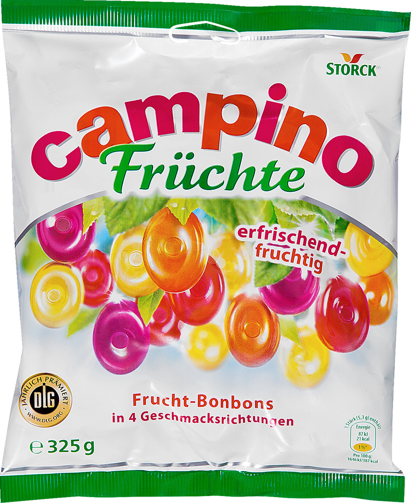 Abbildung des Sortimentsartikels Campino Früchte Bonbons 325g