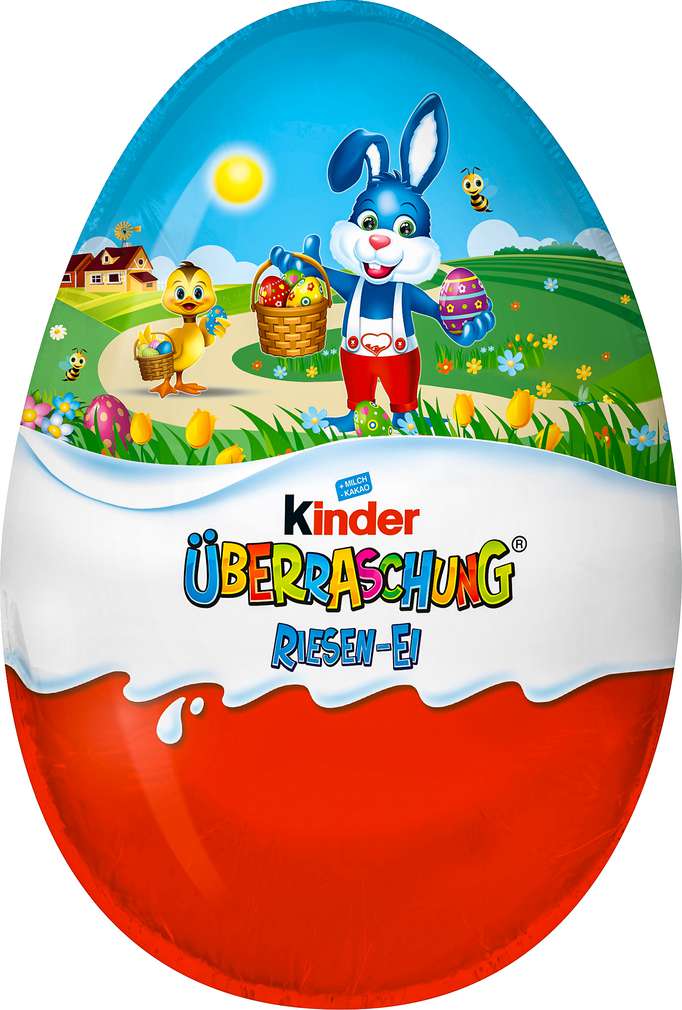 Abbildung des Sortimentsartikels Ferrero Kinder Riesen-Ü-Ei Jungen 200g
