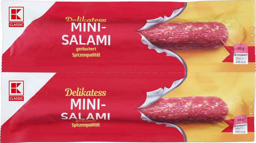 Abbildung des Sortimentsartikels K-Classic Mini-Salami geräuchert 2x25g