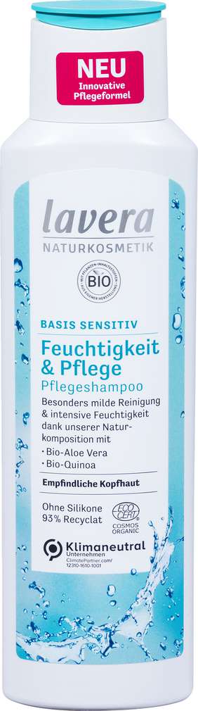 Abbildung des Sortimentsartikels Lavera Feuchtigkeits Pflege Shampoo Basis Sensitiv 250ml
