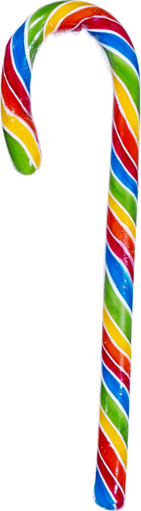 Abbildung des Sortimentsartikels  Candy Canes Regenbogen Lolly 28g