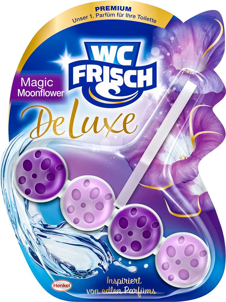 Abbildung des Sortimentsartikels WC-Frisch Deluxe Duftspüler Magic Moonflower 50g