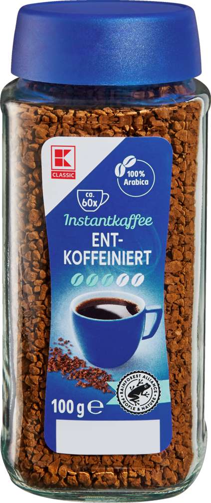 Abbildung des Sortimentsartikels K-Classic Instant Kaffee Entkoffeiniert 100g