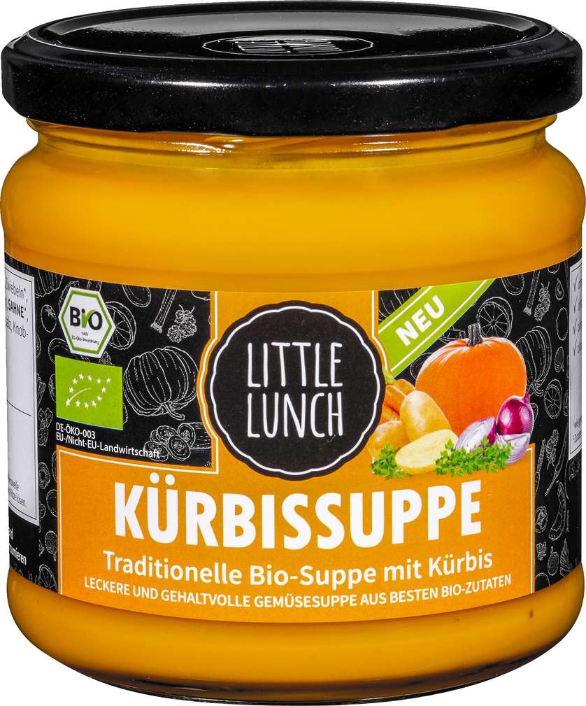 Abbildung des Sortimentsartikels Little Lunch Bio-Kürbissuppe 350ml