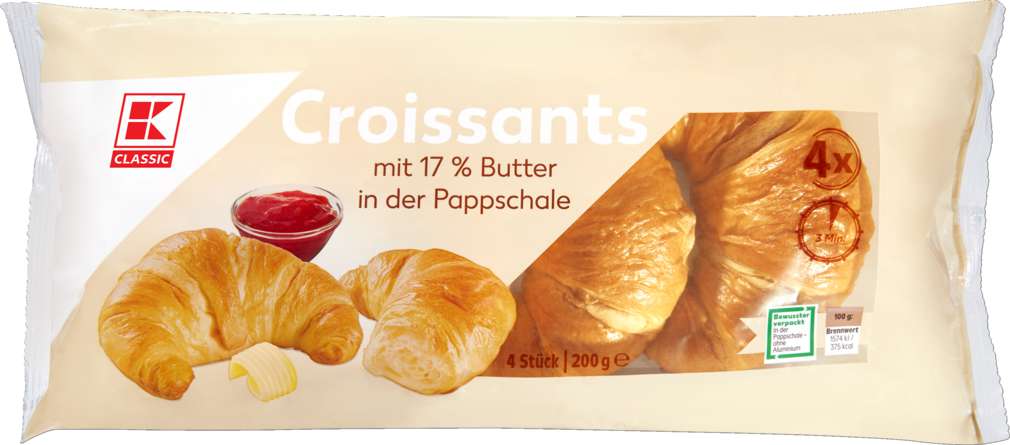 Abbildung des Sortimentsartikels K-Classic Croissants 200g