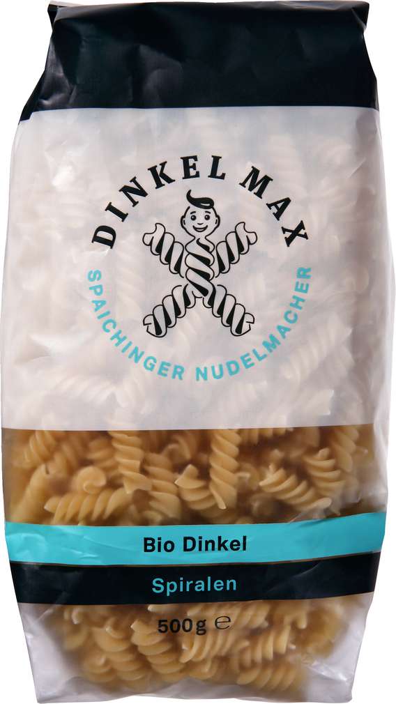 Abbildung des Sortimentsartikels Dinkel Max Dinkel Max Bio-Dinkel-Spiralen 500g
