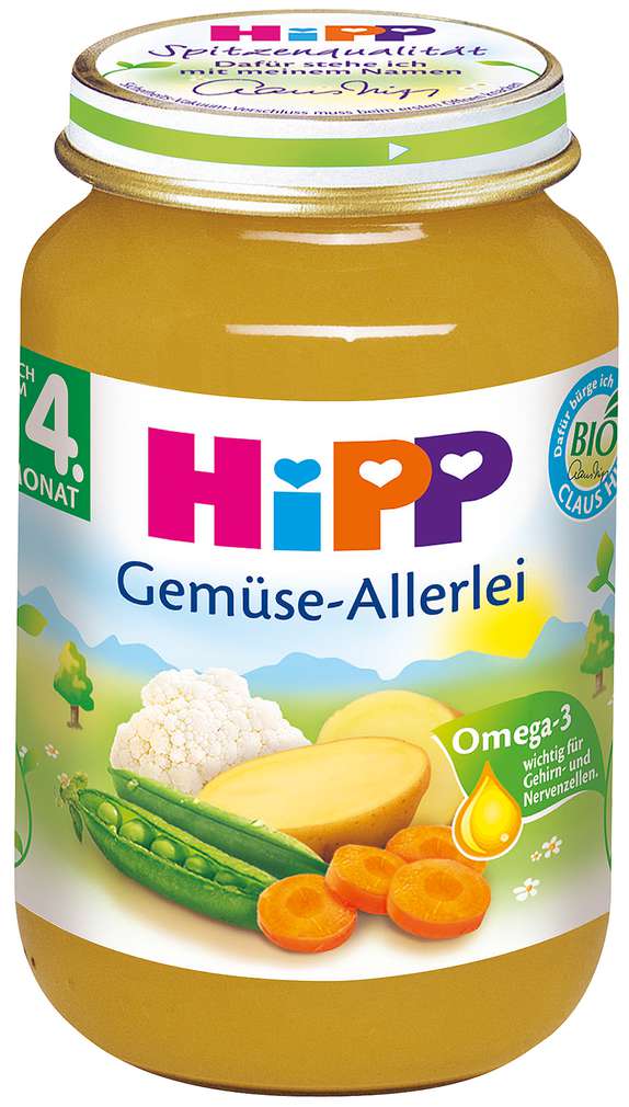 Abbildung des Sortimentsartikels Hipp Gemüse-Allerlei 190g