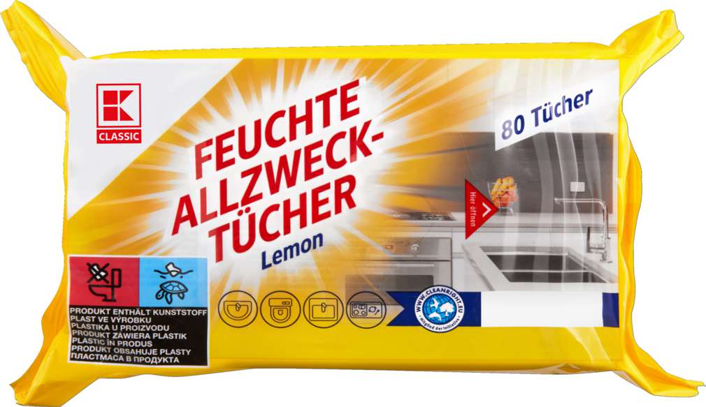 Abbildung des Sortimentsartikels K-Classic Allzwecktücher Lemon 80 Stück