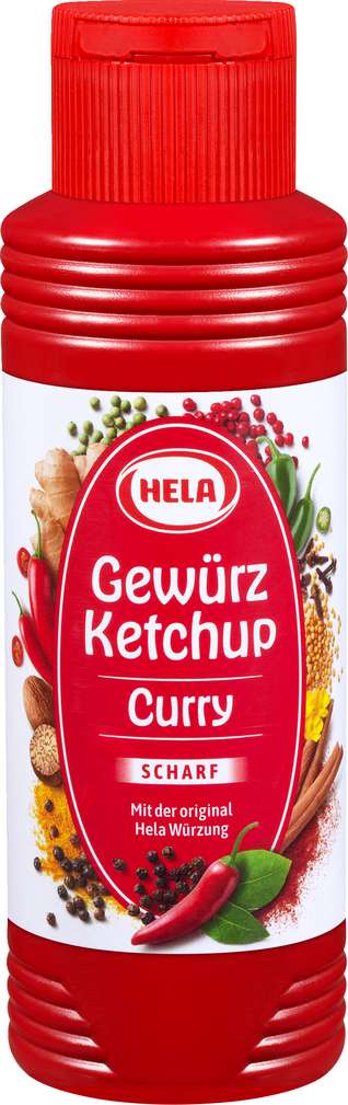Abbildung des Sortimentsartikels Hela Curry-Gewürz-Ketchup scharf 300ml