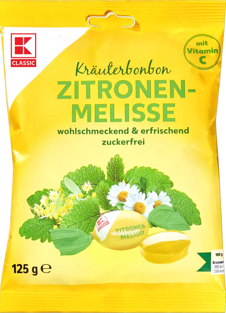 Abbildung des Sortimentsartikels K-Classic Kräuterbonbon Zitrone, zuckerfrei 125g