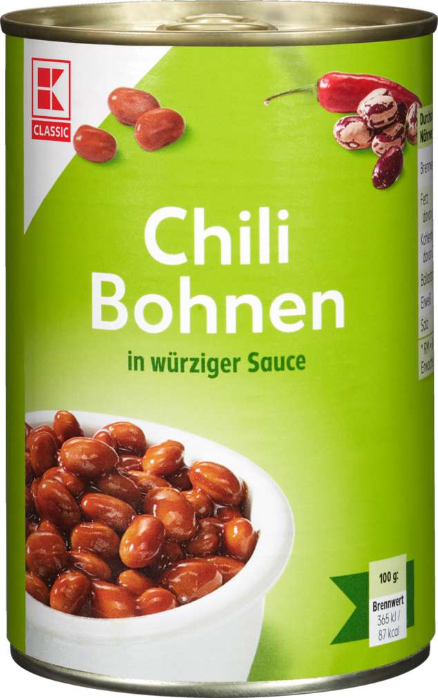 Abbildung des Sortimentsartikels K-Classic Chili-Bohnen 425ml