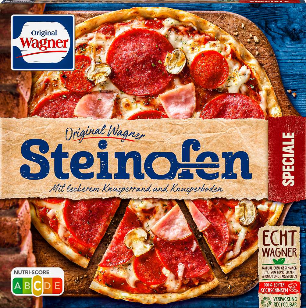 Abbildung des Sortimentsartikels Wagner Steinofen-Pizza Speciale 350g