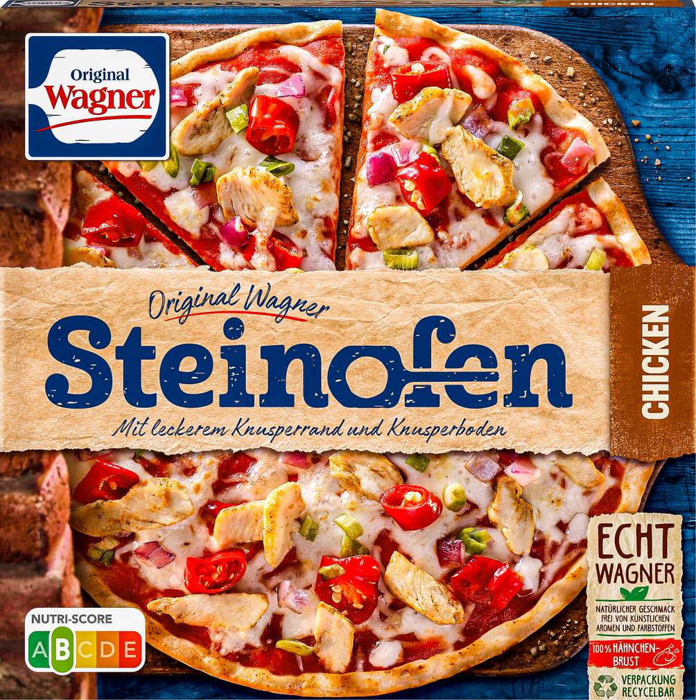 Abbildung des Sortimentsartikels Wagner Steinofen-Pizza Chicken 350g